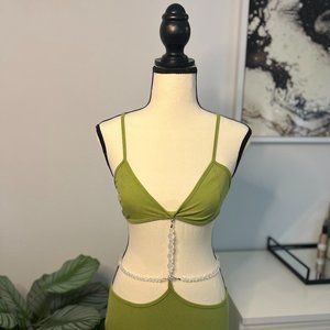 Shein Beaded Cut Out Dress